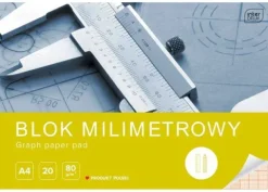 Papier milimetrowy blok A4 20 kartek