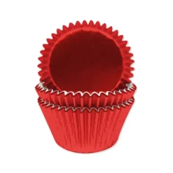 Papilotki na muffinki babeczki Czerwone 45 szt.