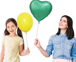 Patyczki do balonów z zatyczkami papierowe (klips) 100 szt.