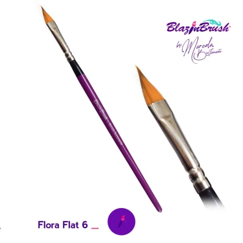 Pędzel do malowania twarzy i ciała BLAZIN BRUSH Flora #6