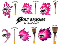 Pędzel do malowania twarzy i ciała BOLT Brushes - FIRM 3/4 inch Stroke