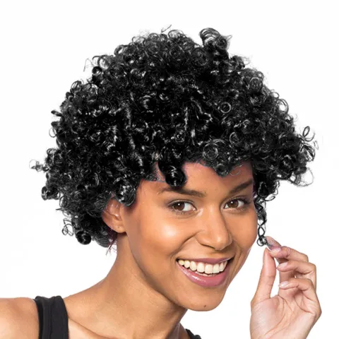 Peruka afro - CZARNA