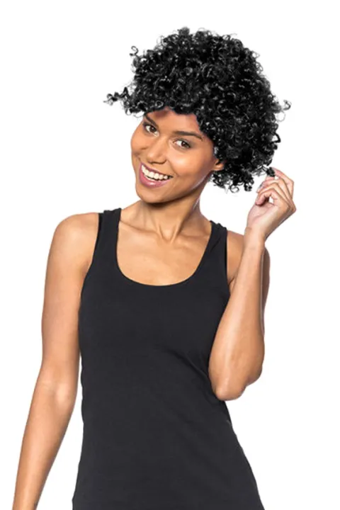 Peruka afro - CZARNA