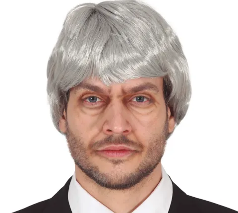 Peruka dziadka męska Siwa
