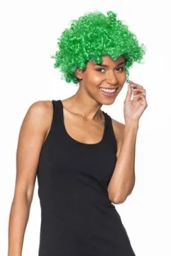 Peruka afro - ZIELONA