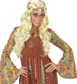 Peruka blond długa hippie księżniczka