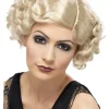 Peruka krótka Blond kręcona lata 20s 30s