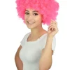Peruka Mega Afro Różowa