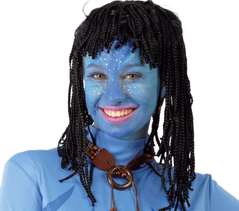 Peruka z dredami czarna Avatar