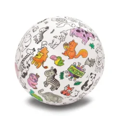 Piłka Balonowa do kolorowania ZWIERZĄTKA 30 cm