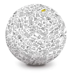 Piłka Balonowa do kolorowania XXL POJAZDY