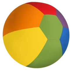 Piłka Balonowa tęczowa 30 cm