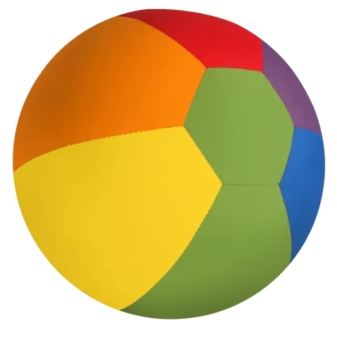 Piłka Balonowa tęczowa 30 cm