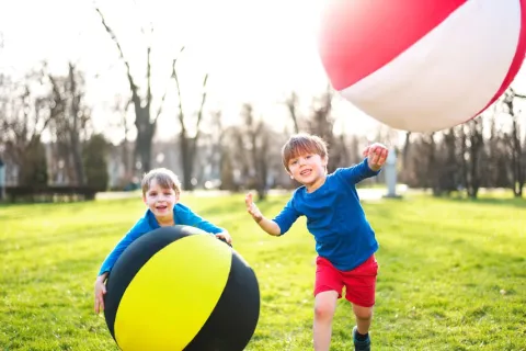 Piłka Balonowa XXL Tęczowa