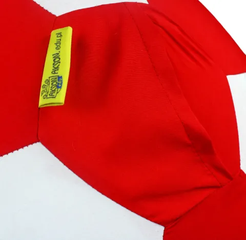 Piłka Balonowa biało czerwona 30 cm