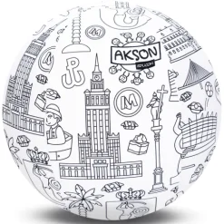 Piłka Balonowa do kolorowania seria miasta WARSZAWA 30 cm