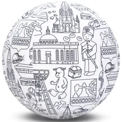 Piłka Balonowa do kolorowania seria miasta KATOWICE 30 cm