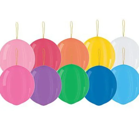 PIŁKA bez nadruku MIX 50szt Gemar balony