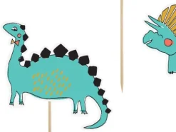Pikery toppery Dinozaury dekoracje na tort 5 szt.