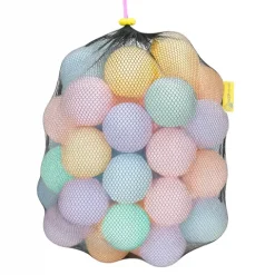 Piłki w worku suchy basen w woreczku 7cm - 50 szt. PASTELOWE