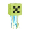 PINIATA na cukierki Pixel Minecraft zielona urodziny 28x28x28 cm