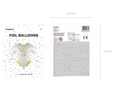 Śpioszki Bobas BABY shower balon foliowy 50 cm