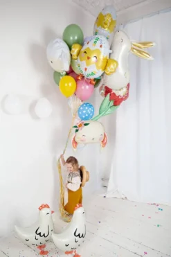 Pisklę pisanka Wielkanocna balon foliowy 78,5 cm