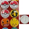 Plakietki kotyliony na urodziny Pokemon zestaw 8 szt.