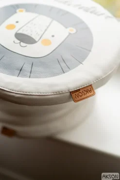 Poduszki ekoskóra zestaw ZWIERZĄTKA AFIRMACJE 3 cm 6 szt. AKSON