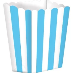 Pojemniki na Popcorn paski różne kolory 5 szt