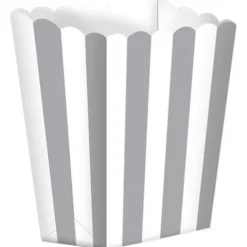 Pojemniki na Popcorn paski różne kolory 5 szt
