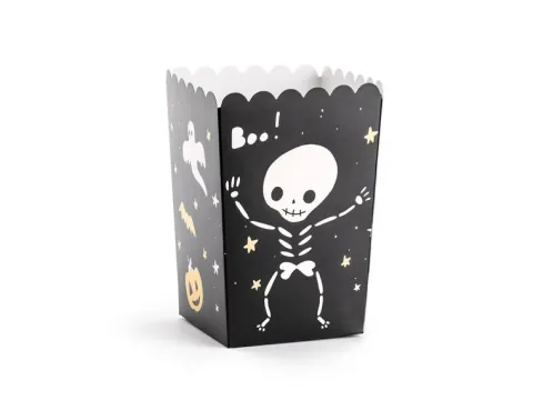Pojemniki na Popcorn pudełka Halloweenowe 6 szt.