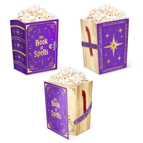 Pojemniki na przekąski Popcorn Andrzejki Wróżki Magia 3 szt.