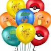 POKEMON balony gumowe z nadrukiem pokeball 10 szt. mix