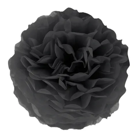 Pompon dekoracyjny bibułowy Halloween 1 szt. 35 cm
