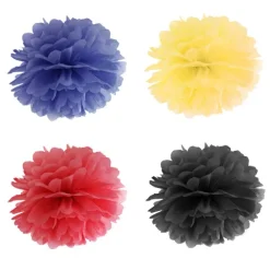 Pompon dekoracyjny bibułowy różne kolory 25 cm