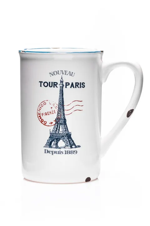 Porcelanowy kubek retro - Paris