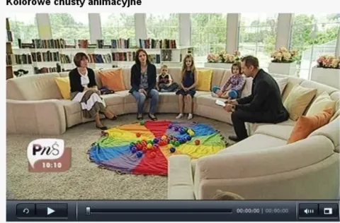 Profesjonalna Chusta Animacyjna AKSON 3,5 m 36 uchwytów