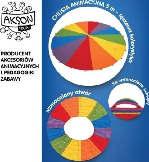 Profesjonalna Chusta Animacyjna AKSON 7 BARW 5 m