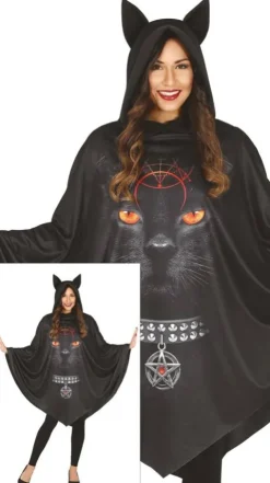 Przebranie Poncho Kot Halloween dla dorosłych