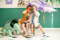 Pterodaktyl dinozaur fioletowy balon foliowy 120 cm