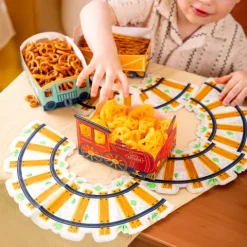Pudełka na chipsy, przekąski Ciuchcia wagony 3 szt.