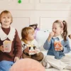 Pudełka na popcorn chipsy przekąski Pieski Mix 6 szt.