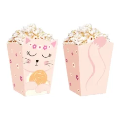 Pudełko na popcorn Kotki 8,5x15cm 6szt.