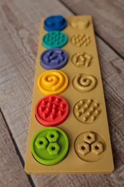 Puzzle sensoryczne kółeczka XXL