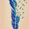 Quick tattoo - Szablon do tatuażu brokatowego
