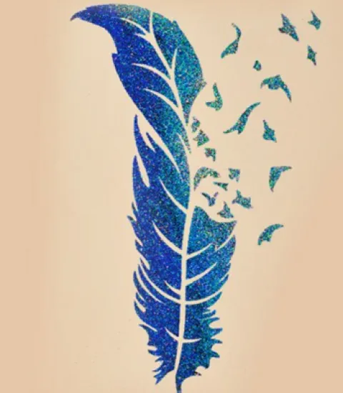 Quick tattoo - Szablon do tatuażu brokatowego