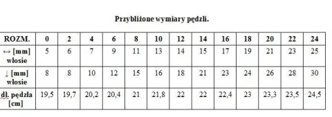 Renesans pędzel syntetyczny Język Kota seria 1006FR