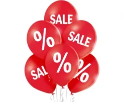 SALE promocja wyprzedaż balony gumowe 6 szt.
