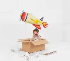 Samolot pastelowy balon foliowy 91x39 cm